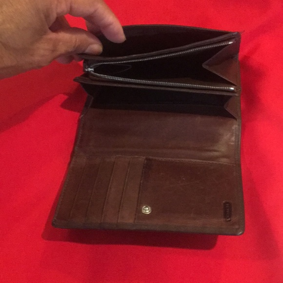 Coach Wallet (authentic) vintage/brown leather - Picture 2 of 8